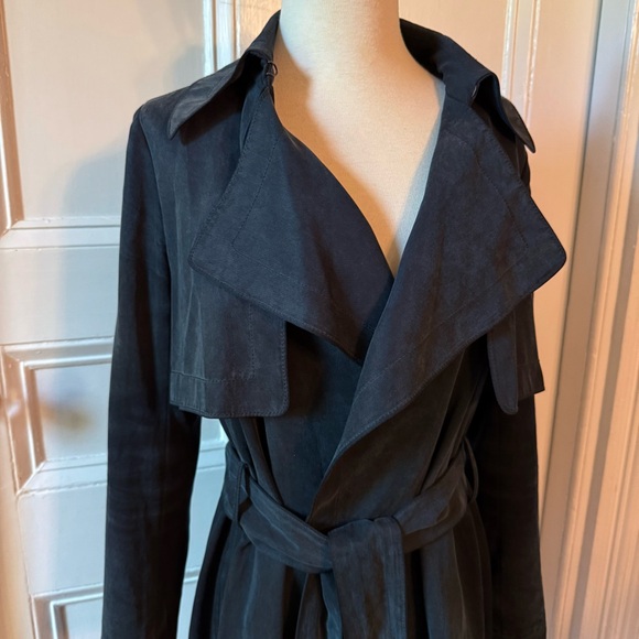 Club Monaco Dark Gray Trench Coat - Picture 2 of 10